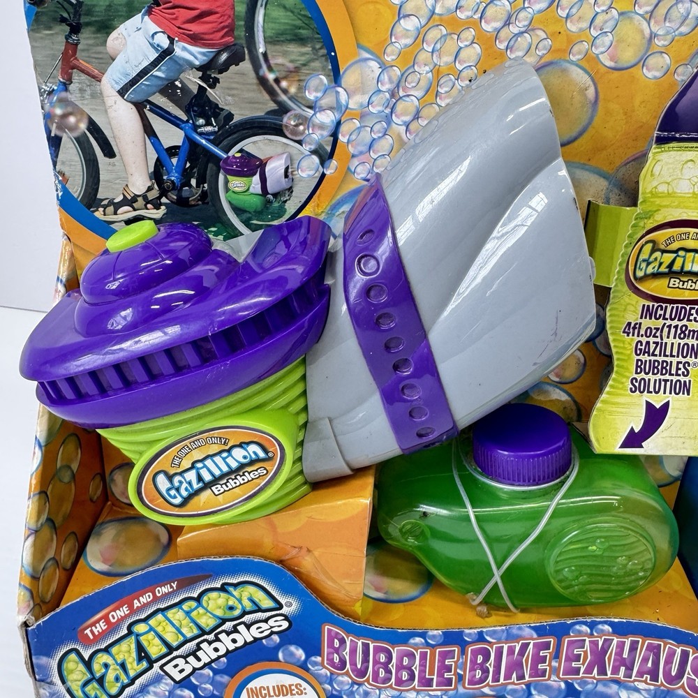 GAZILLION BUBBLES Bubble Bike Exhaust Funrise NEW NO SOLUTION