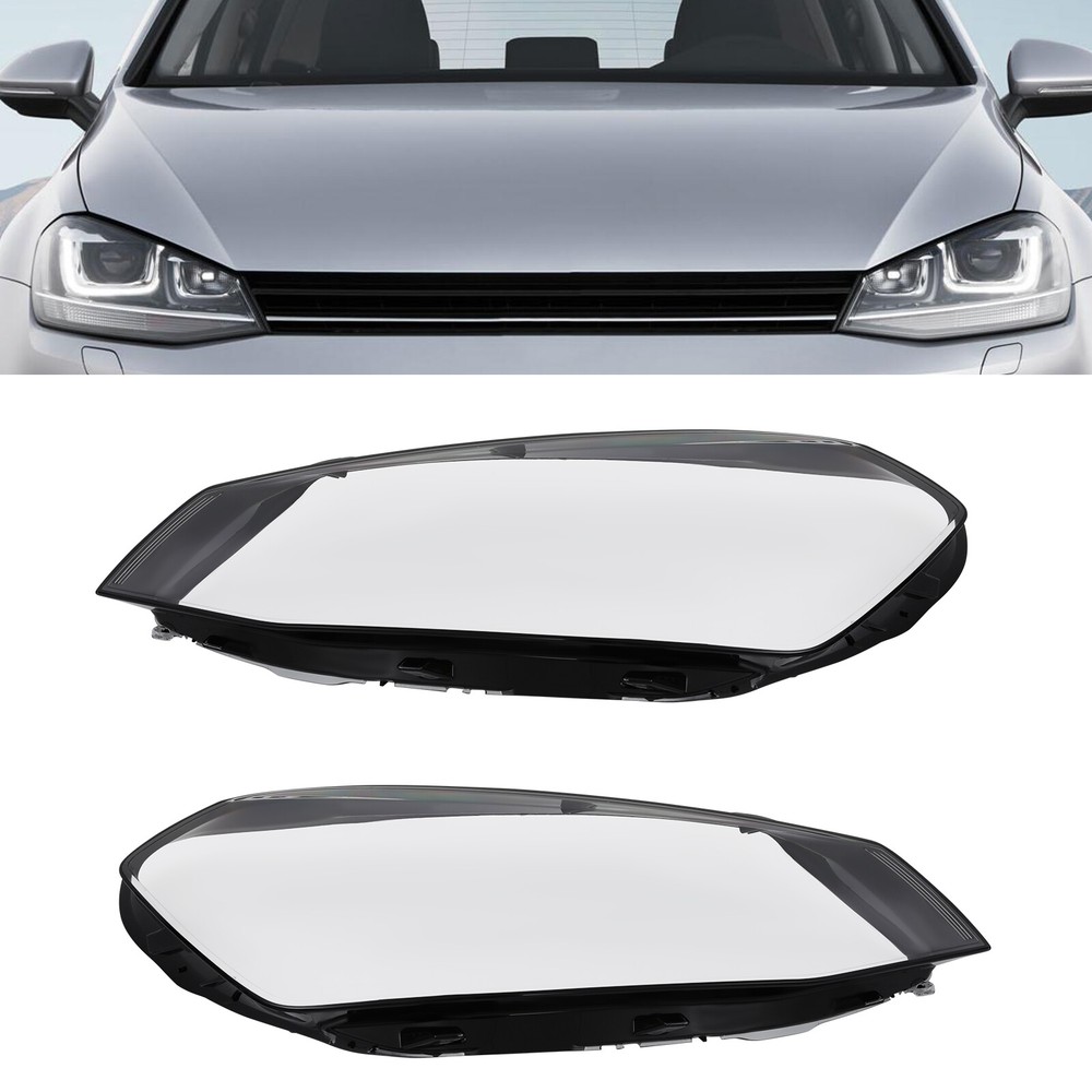 2014-2017 VW Golf 7 Clear Headlight Lens Covers - Durable & Easy Install