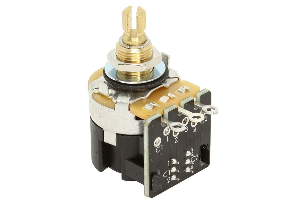 CTS Push Pull 500K Audio Split Shaft Pot US Fine Spline Potentiometer