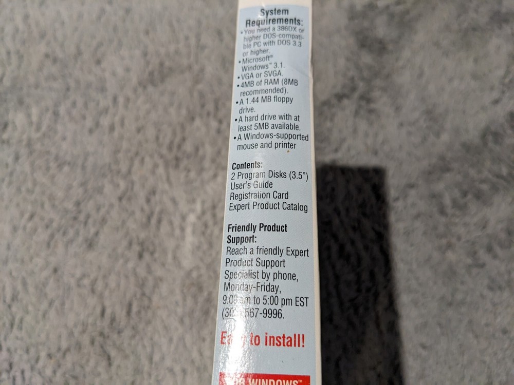 Landscape For Windows Software 1994 Expert Microsoft 3.5" Floppy Discs