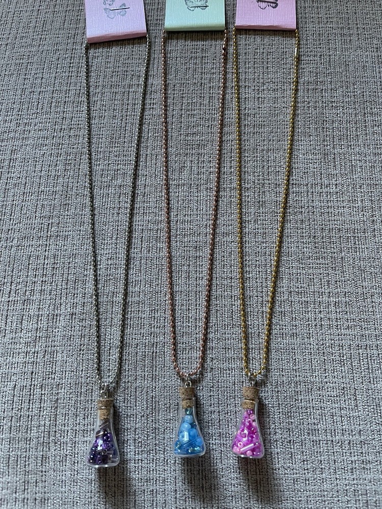 Handmade Spell Jar Bead Necklaces New