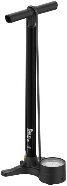 Lezyne Macro HV Floor Drive Pump - ABS, Flat Black