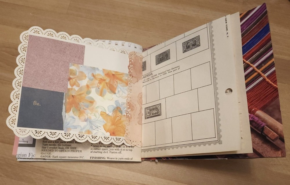 Handmade Junk Journal 60 pages 6x6"