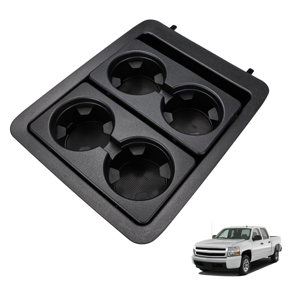 Console Cup Holder Compatible with Chevy Chevrolet Silverado1500 Black