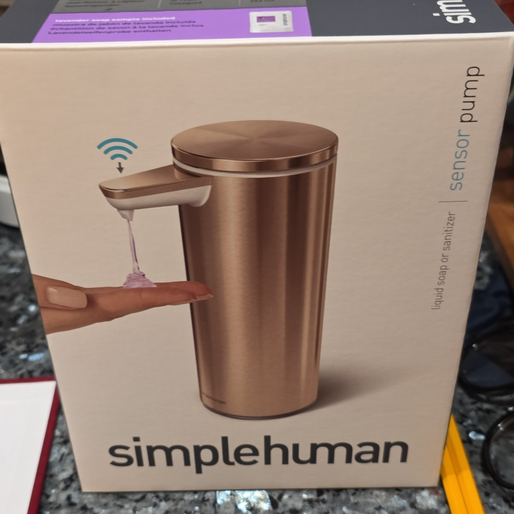 simplehuman Touchless Automatic Soap Dispenser ST1046 Gold Bathroom