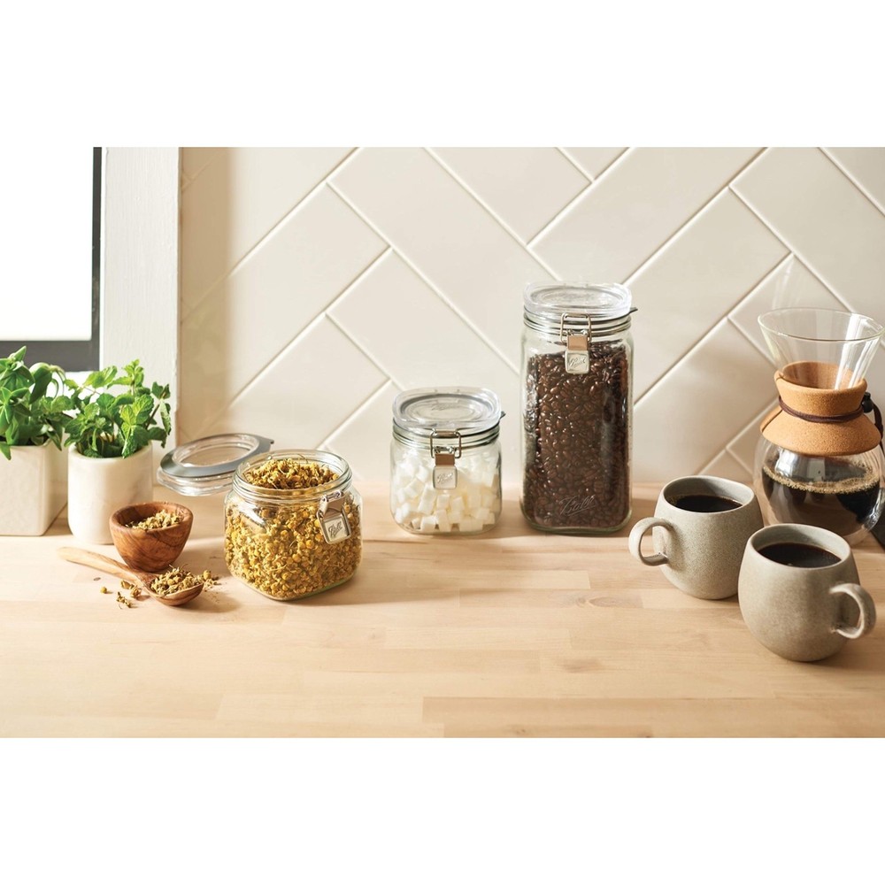 Storage Latch Jars, 3-Pack
