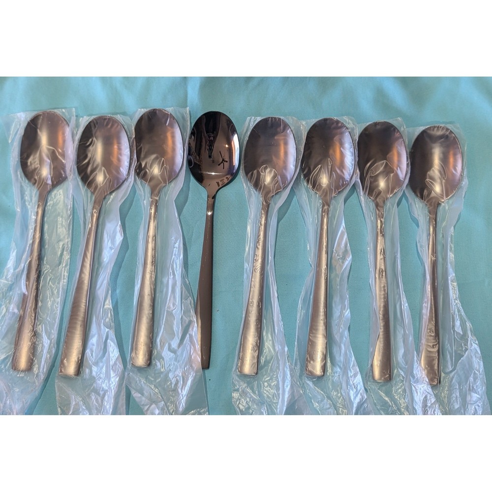 8 larger Black Spoons 7" x 1.5" New