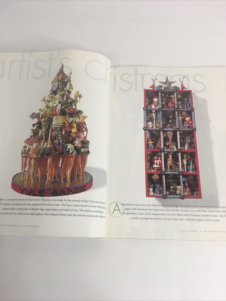 1997 Christmas Craft Preview Magazine, Projects & Patterns Michaels Collectors..