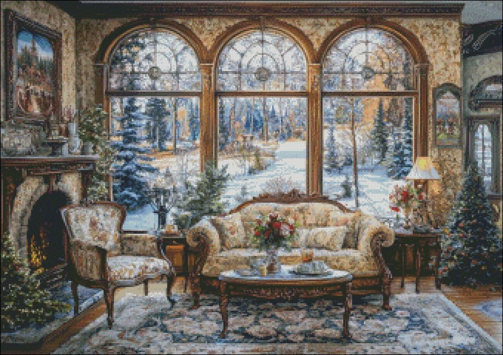 Victorian Dream - DIY Chart Counted Cross Stitch Patterns Needlework DMC Color