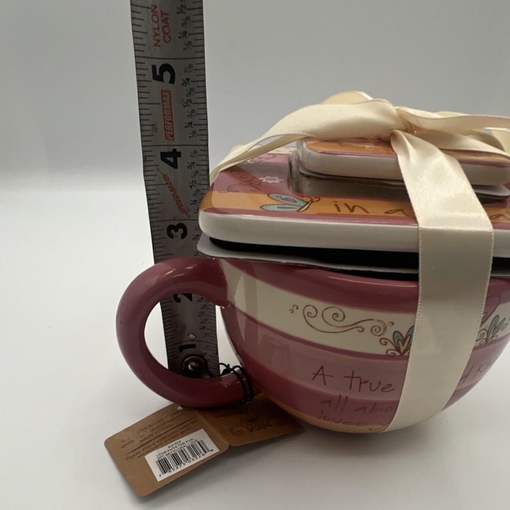 Encore Ceramic 2008 Three-Piece Set Mug 16oz, Baking Dish, Microwave Safe