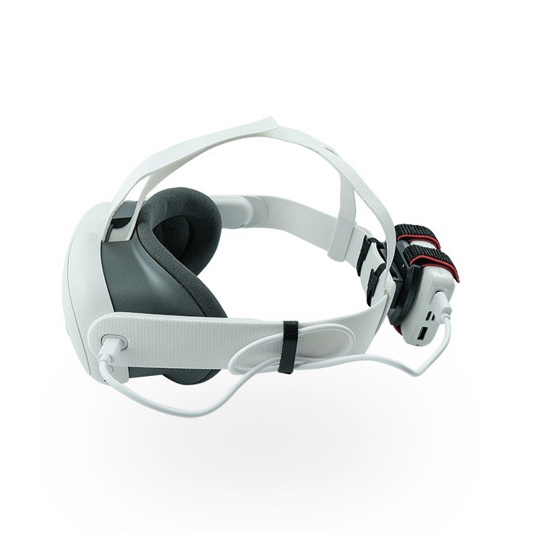 For Vision Pro VR Headset Battery Back Tie Strap Mobile Power Supply Strap Set