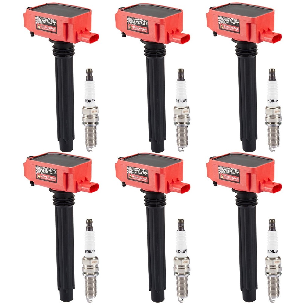 6 Ignition Coils Pack & iridium Spark Plug for 2017-2018 Chrysler Pacifica 3.6L