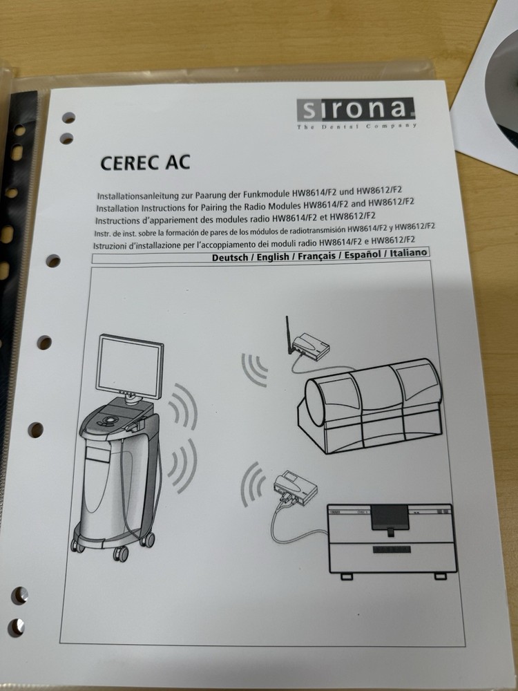 Sirona Cerec AC 3 Software disc cd Manuals installation instructions — Omnicam