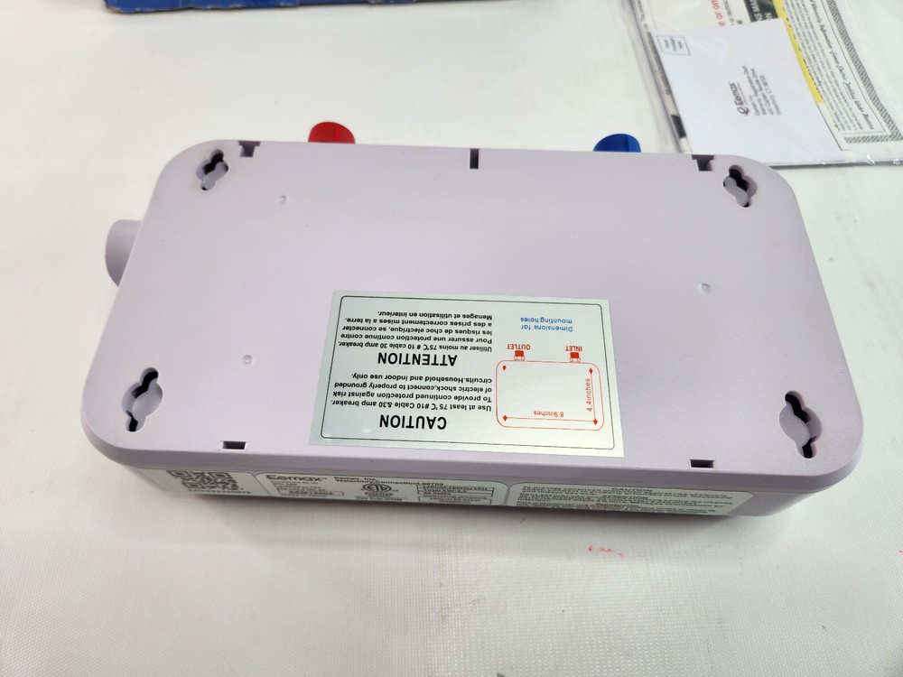 Eemax EEM12004 Electric Tankless Water Heater Point of Use, 4KW, Blue Brand New