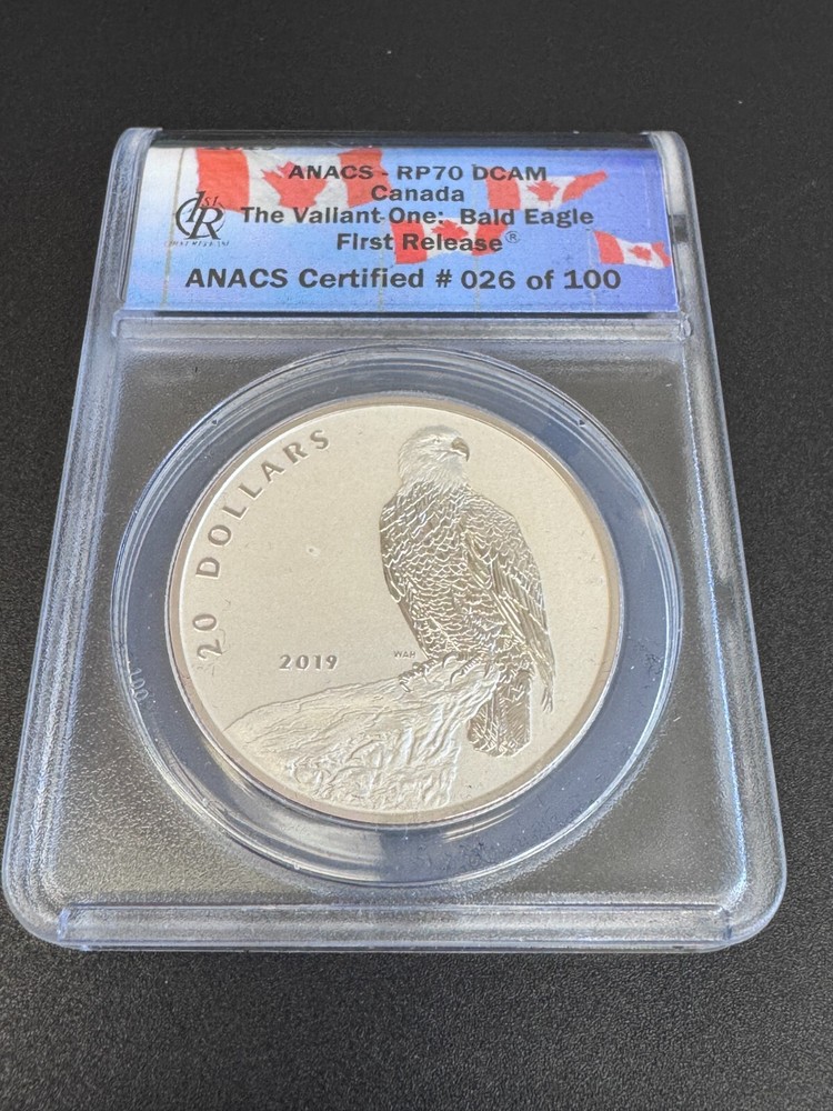 2019 Canada Bald Eagle $20 Reverse Proof ANACS RP70 DCAM First Release