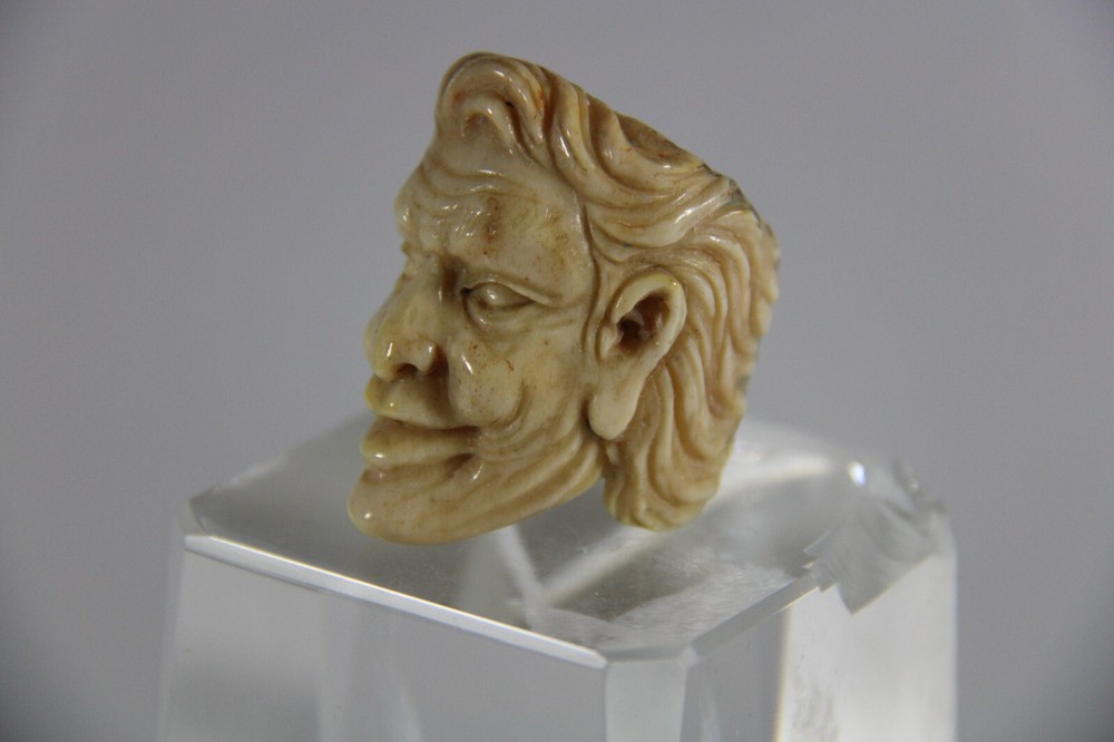 Handcrafted deer antler Jocker ring