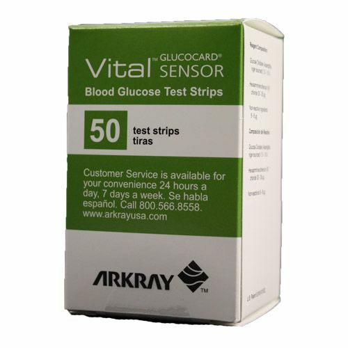 Glucocard Vital Sensor Test Strips - Box of 50