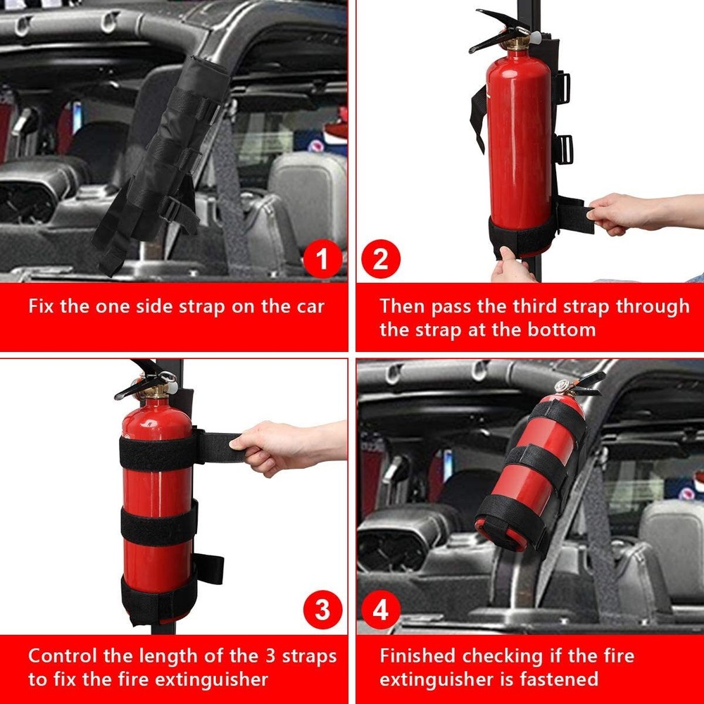 Fire Extinguisher Holder Adjustable Roll Bar, Fire Extinguisher Mount Strap