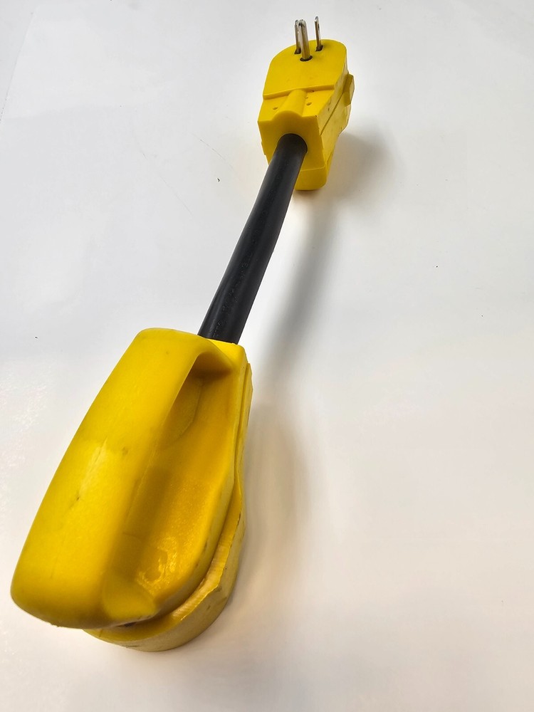 RV Camper Power Electrical Adapter Yellow