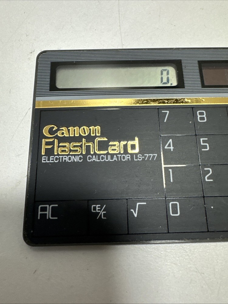 CANON FLASHCARD ELECTRONIC CALCULATOR LS-777