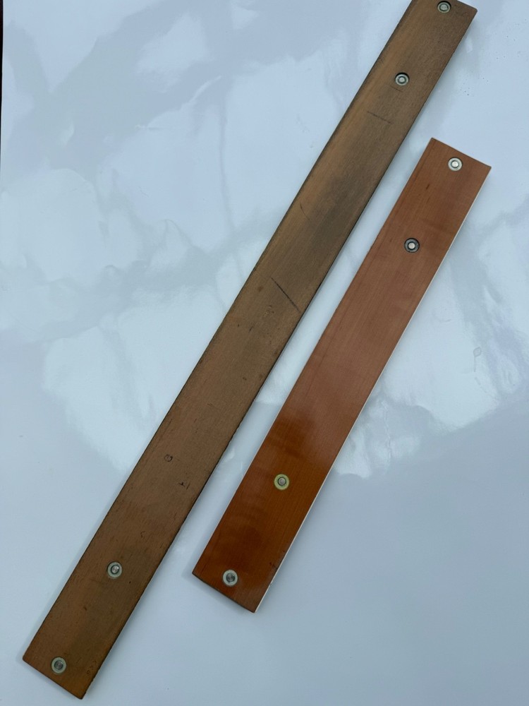 Drafting machine scale rules pair Ozalid 12” & 20”