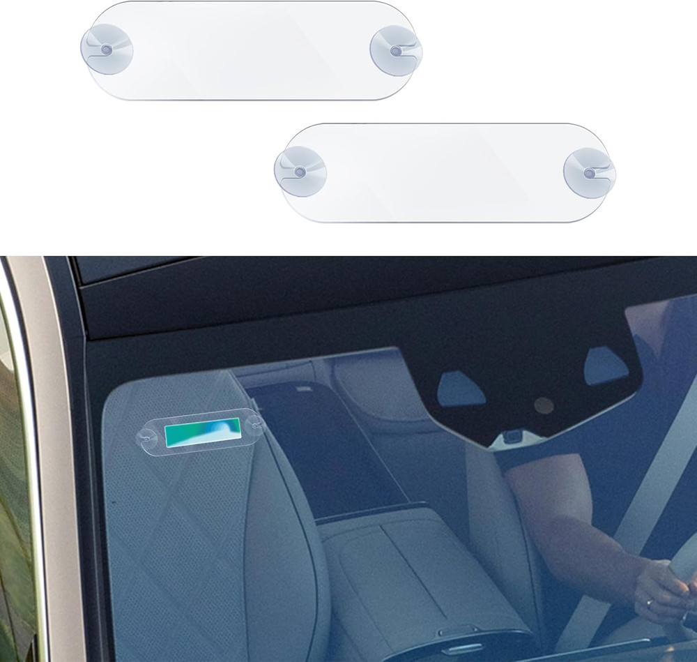 2PCS EZ Pass Holder, Toll Pass Windshield Mount, Transponder Holder with Strong