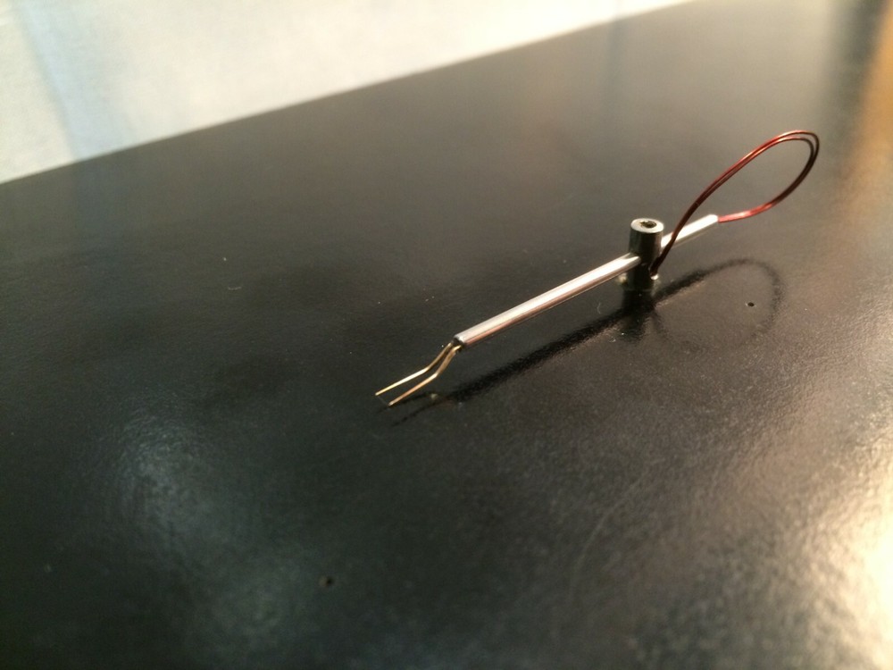 Custom-designed 10 micrometer hot-wire Subminiature Probe for Thermal Anemometry