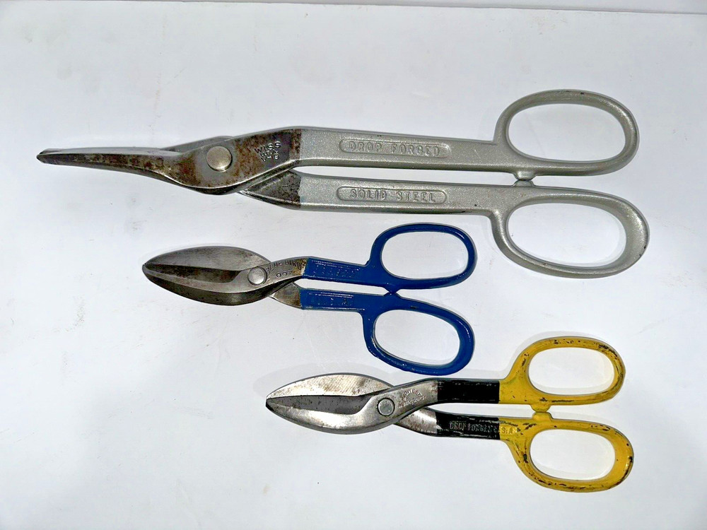 LOT OF 3 VINTAGE TIN SNIPS