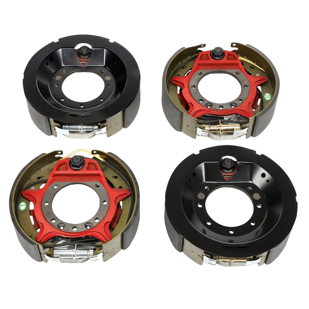 Four 12-1/4x3-3/8" 10K GD Electric Backing Plate 10000# Trailer Brake Fit US*
