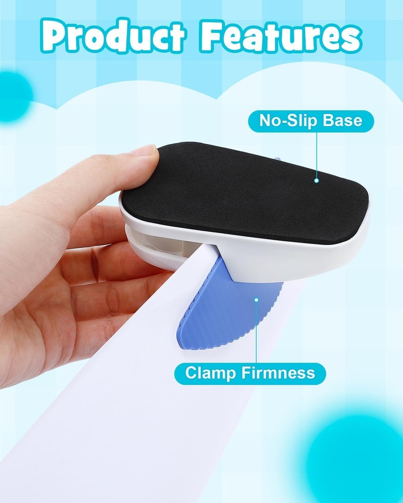 3 Pack Paper Holder Stand Typing – Portable Desktop Document Holder Clamp A4