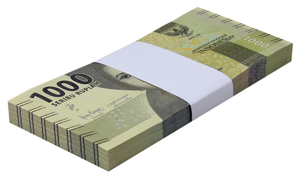 Indonesia 1000 Rupiah, 2019, P-154d, UNC X 100 PCS Bundle Pack