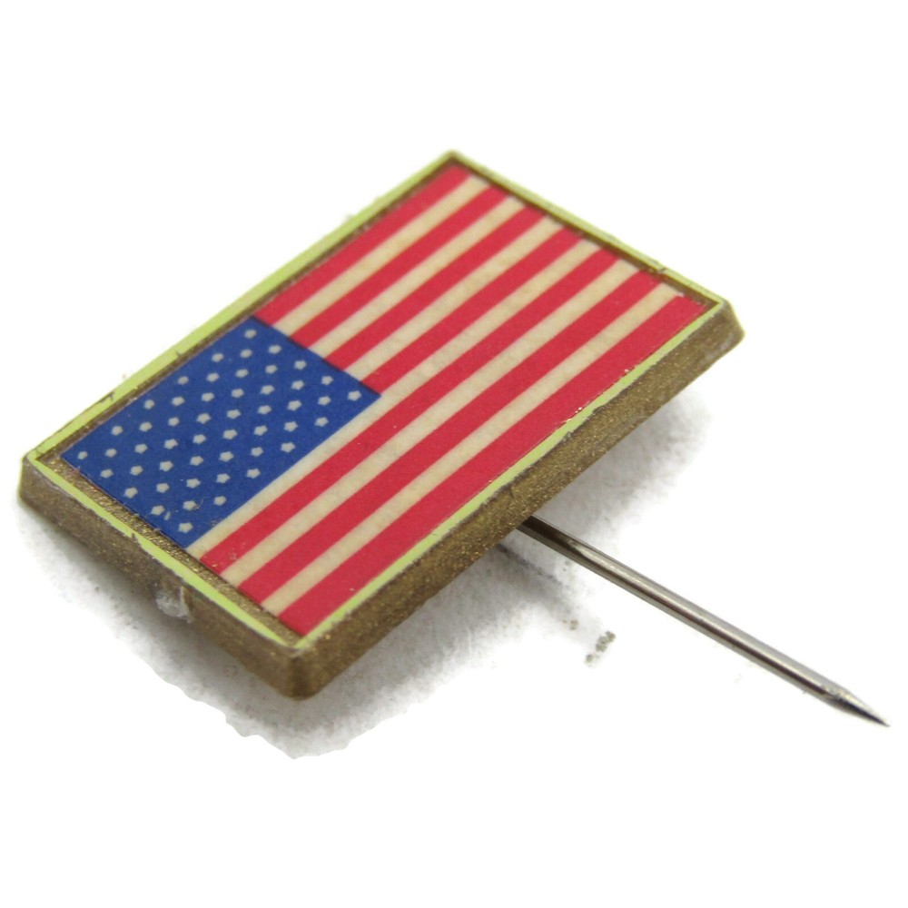 American Flag Stick Pin Vintage Plastic