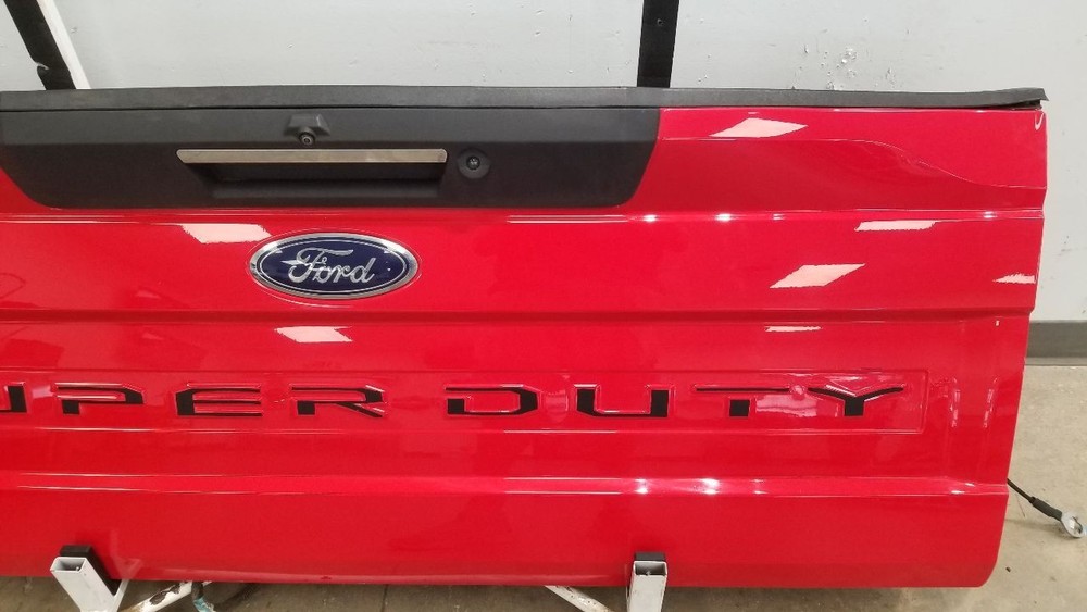 21 FORD F250 SUPER DUTY LARIAT TAILGATE RED CAMERA STEP REMOTE RELEASE
