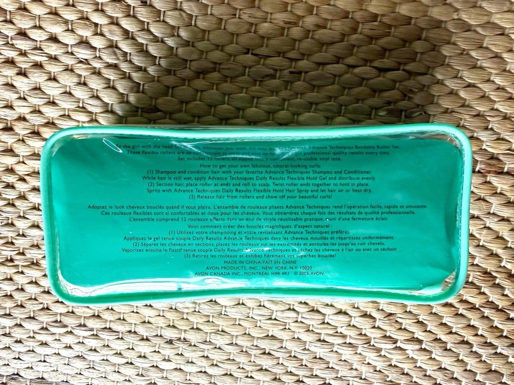 Avon Advanced Techniques 12 Green Bendable Roller Set Create Spiral Hair Curls