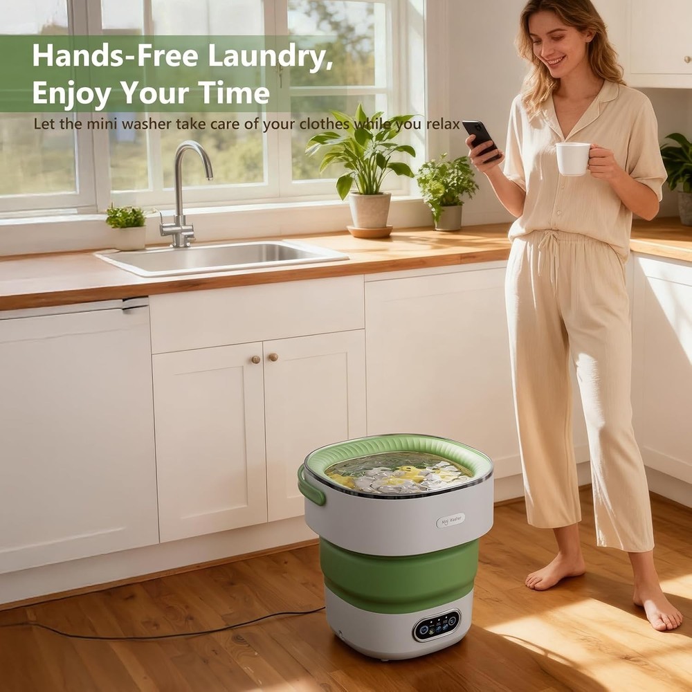 Versatile 16L Mini Laundry Machine with Multi-Cycle Options for Every Need