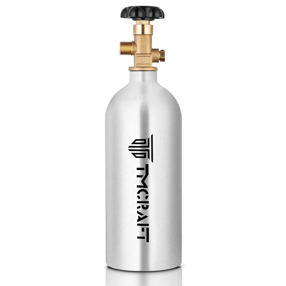 2.5lb CO2 Tank, High Strength Aluminum Alloy Cylinder with CGA-320 Valve, DOT...