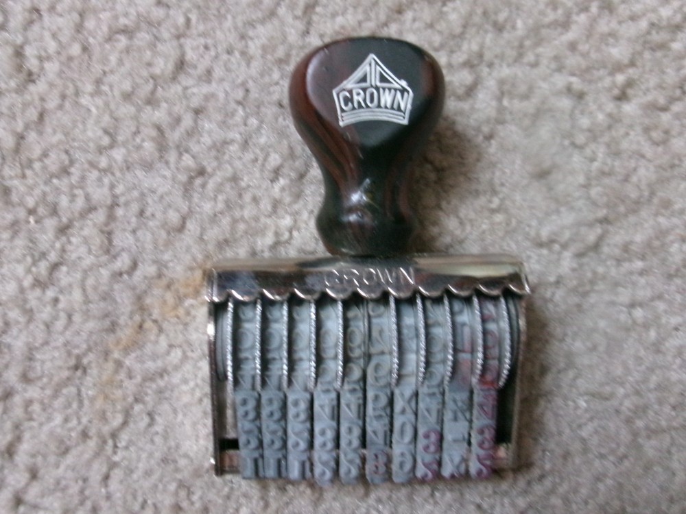 Vintageb Crown No.2 Ten Band Numberer