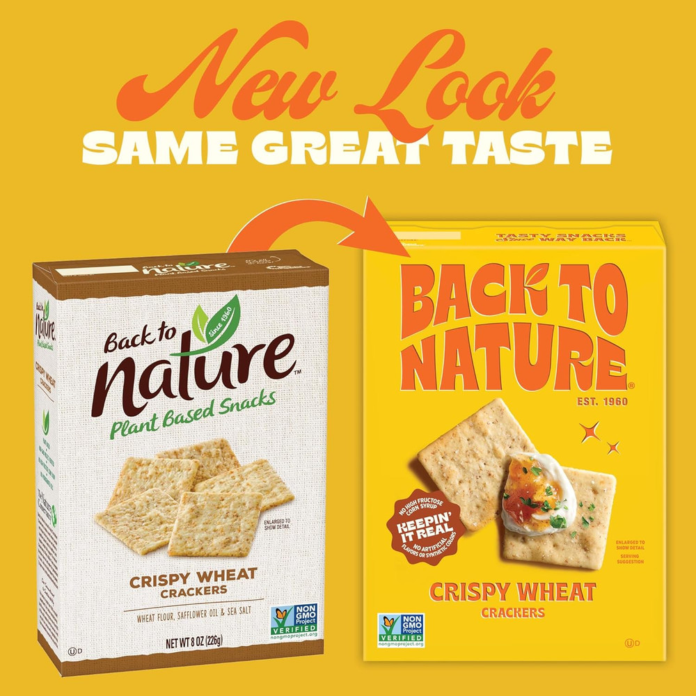Crispy Wheat Crackers, Non-Gmo, Vegan Friendly Snack Cracker, Made with Wheat Fl