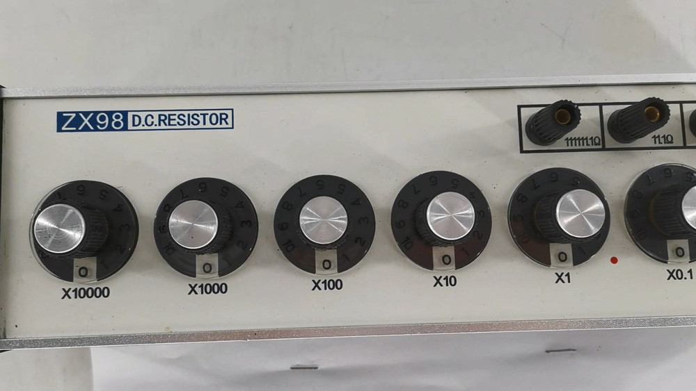Adjustable 7 Dials DC Resistance Box Resistor Decade Decade Box 0.01-111111.10Ω