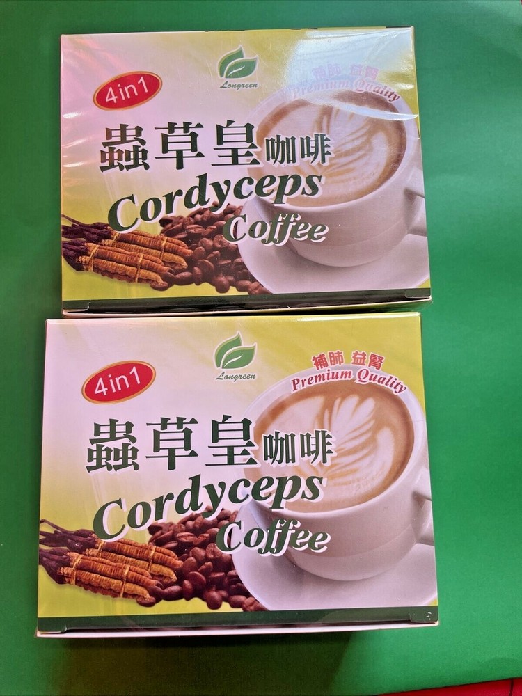 2 PACK CORDYCEPS COFFEE 10 SACHETS EACH