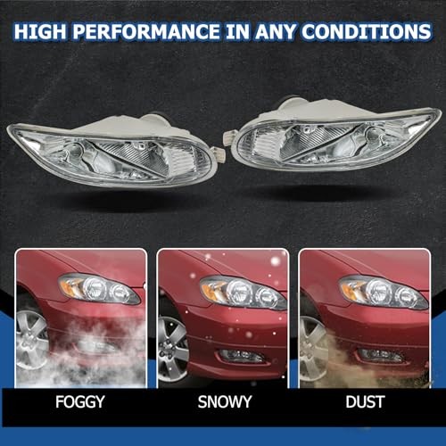 Fog Lights Assembly Replacement for Corolla 2005-2008 Camry 2002-2004 Solara