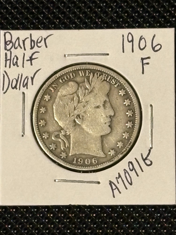 1906 Barber Half Dollar  F