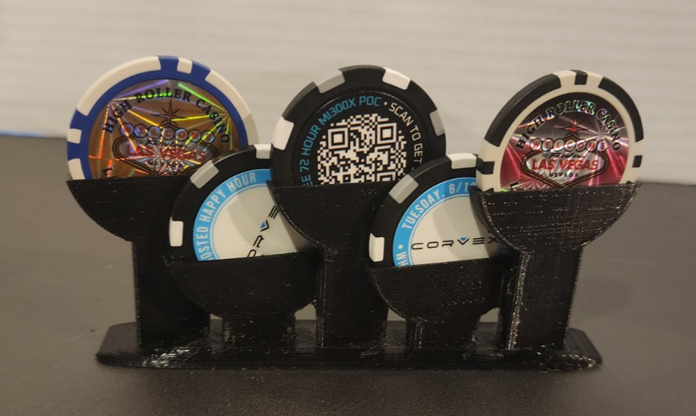 Commemorative Poker chip display holder