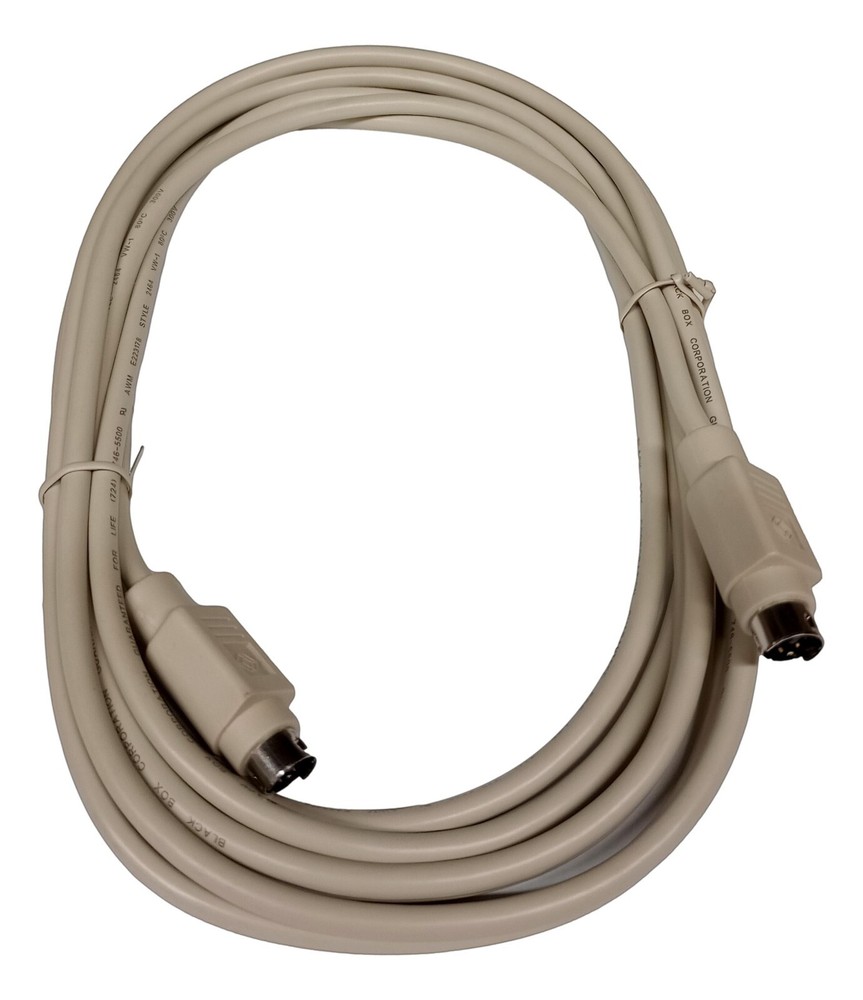 EVMPS03-0010-MM, Black Box, Cable Asm,Mini Din 6,M/M,6 , 10'