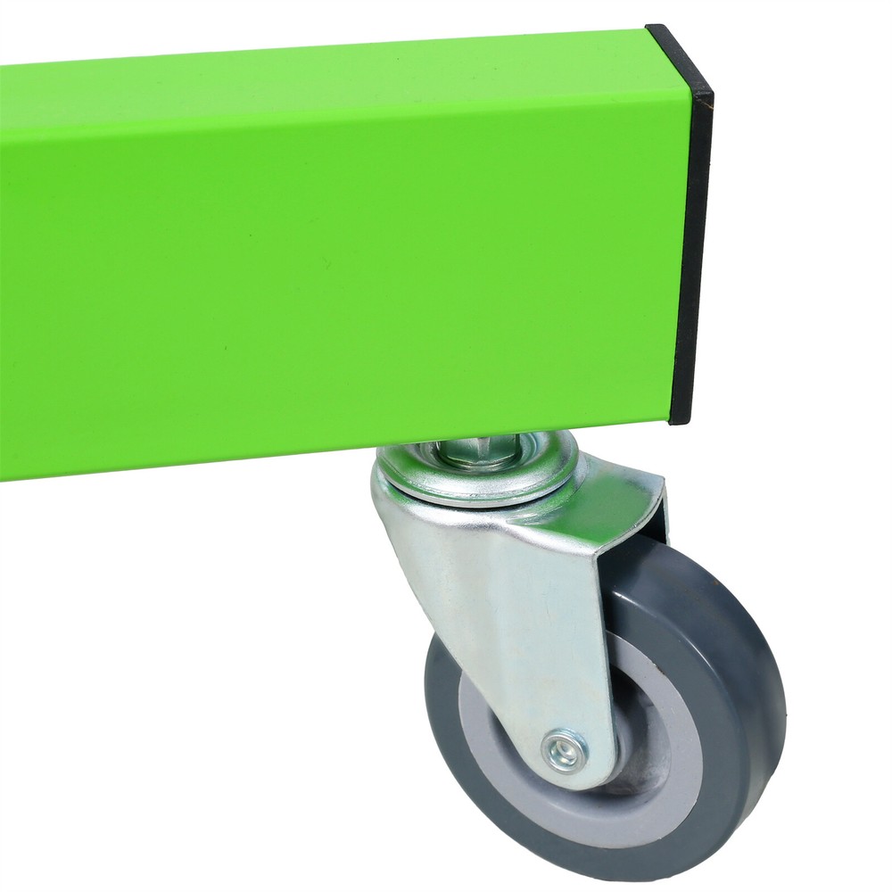 Adjustable Work Table with Drawers Rolling Tool Tray with Wheels 220lbs Capacity