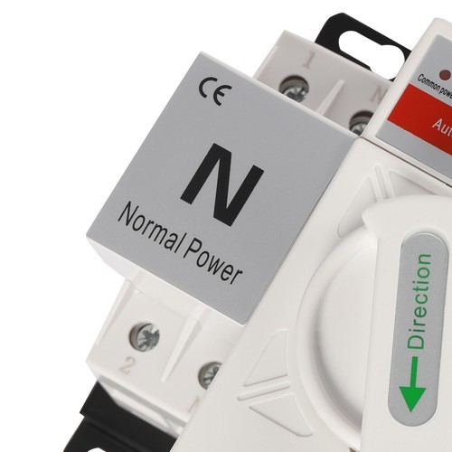 2P 63A Dual Power Transfer Switch Toggle Automatic Mini Controller Switch 110V
