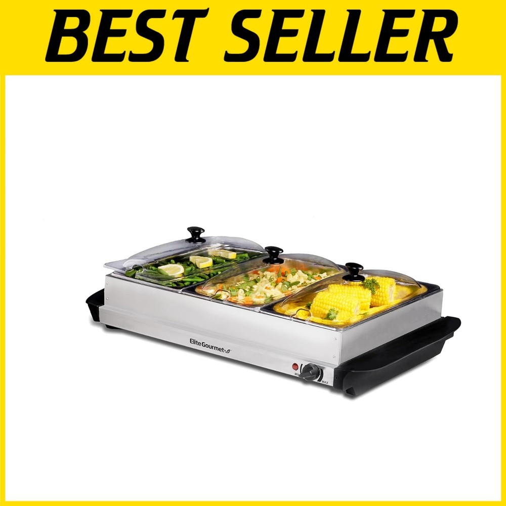 Stainless Steel Buffet Server with Carry Handles