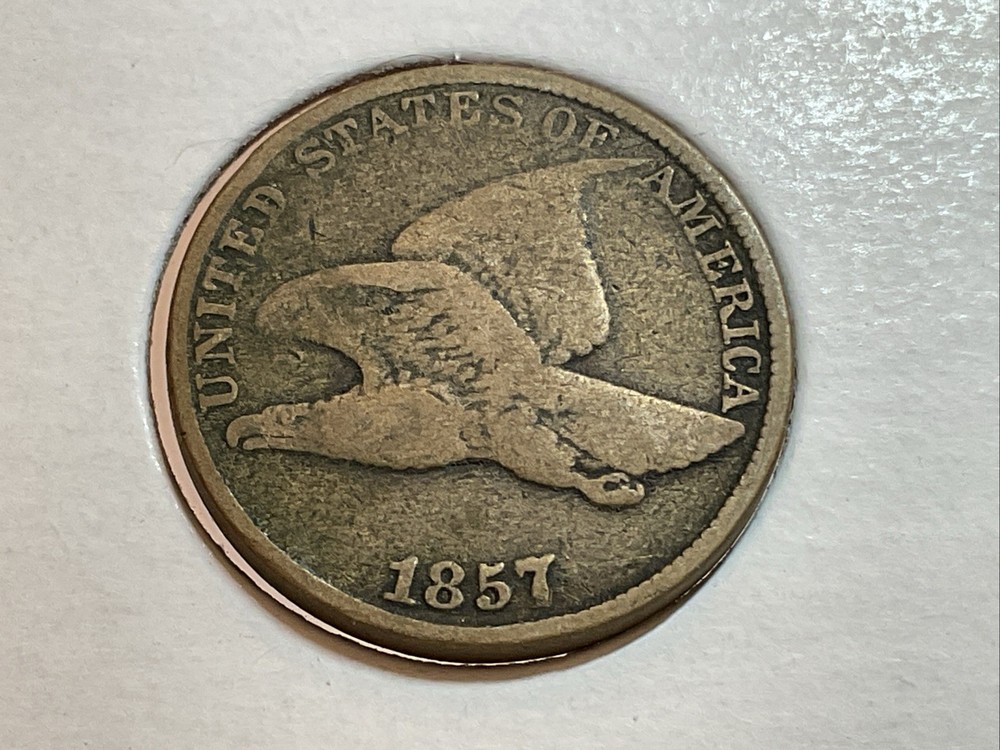 1857 nice Flying Eagle Cent in fine