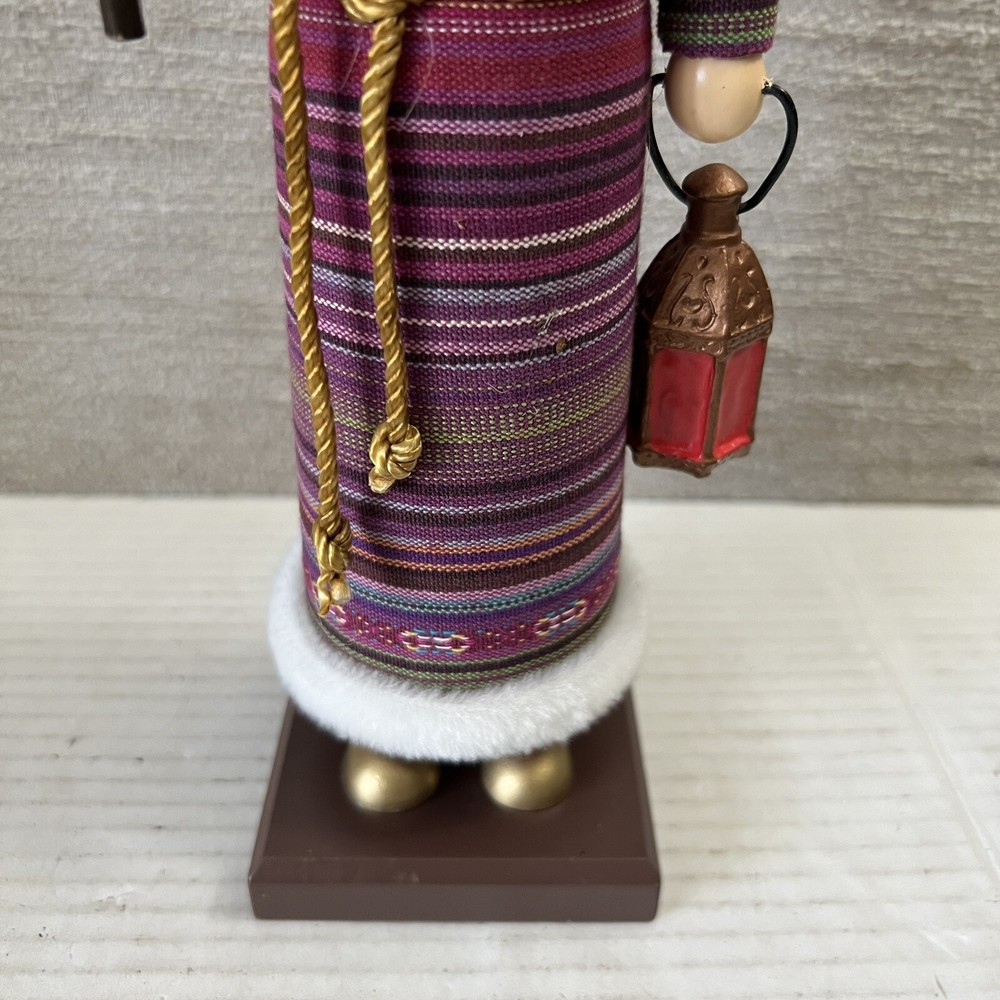 Wooden Nutcracker 13" Tall Wizard Lantern 2014 Christmas Decor Target RARE EUC