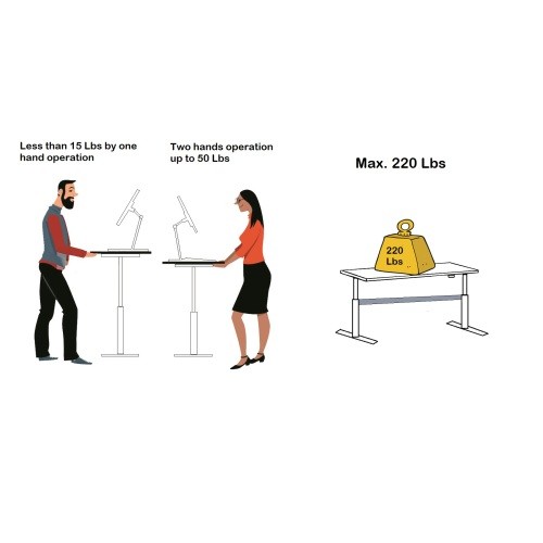 Height Adjustable Standing Desk Laptop Computer Table with